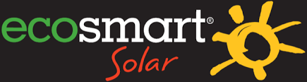 EcoSmart Solar logo showcasing solar hot water systems in North Lakes