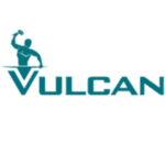 Vulcan emblem for hot water systems, ideal for North Lakes homeowners